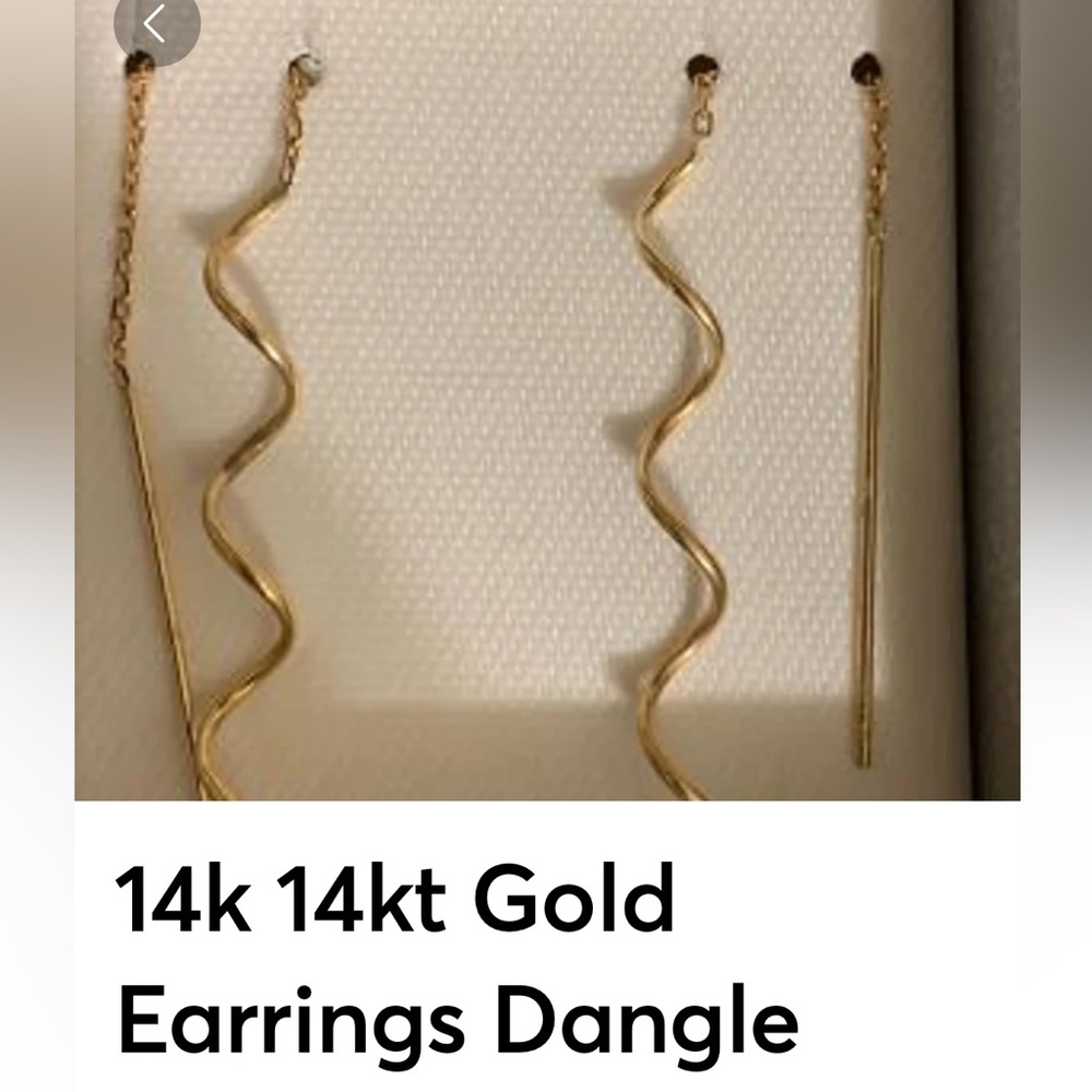 14k Gold Dangle Earrings